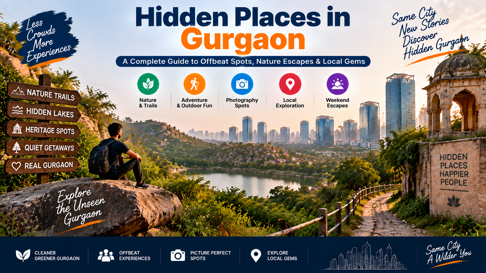 Hidden Places to Visit in Gurgaon: Secret Spots, Nature Escapes and Local Gems
