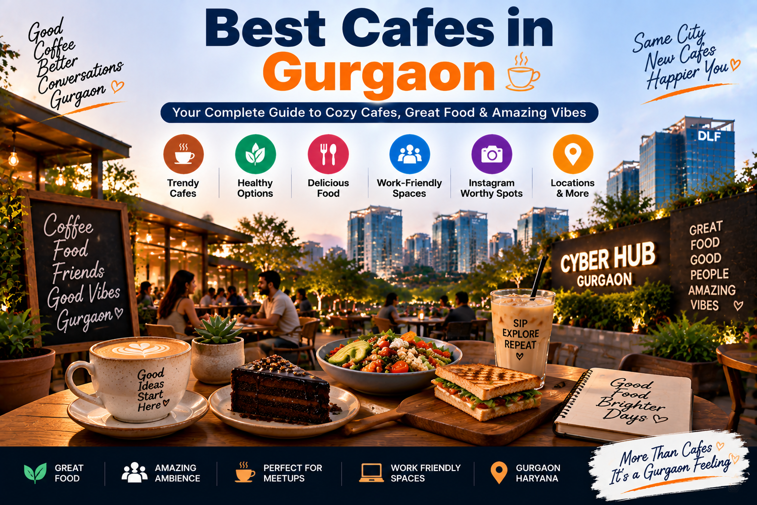Best Cafes in Gurgaon: Top Coffee Shops and Hangout Places