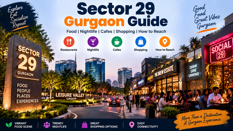 Sector 29 Gurgaon: Complete Area Guide, Restaurants, Nightlife and Things to Do