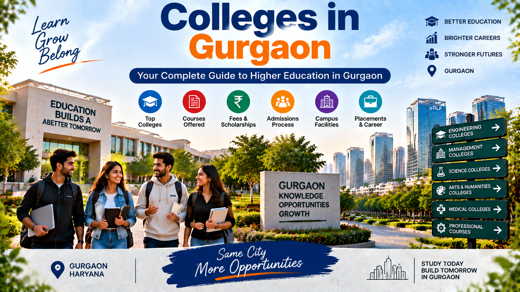 Colleges in Gurgaon: Top Universities, Courses and Complete Guide