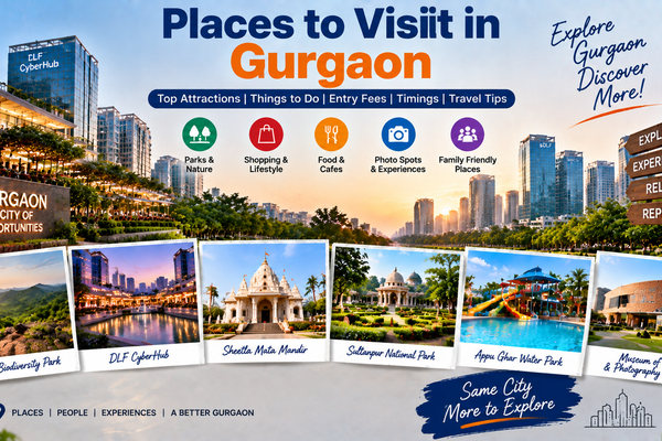 Places to Visit in Gurgaon: Best Tourist Attractions and Things to Do