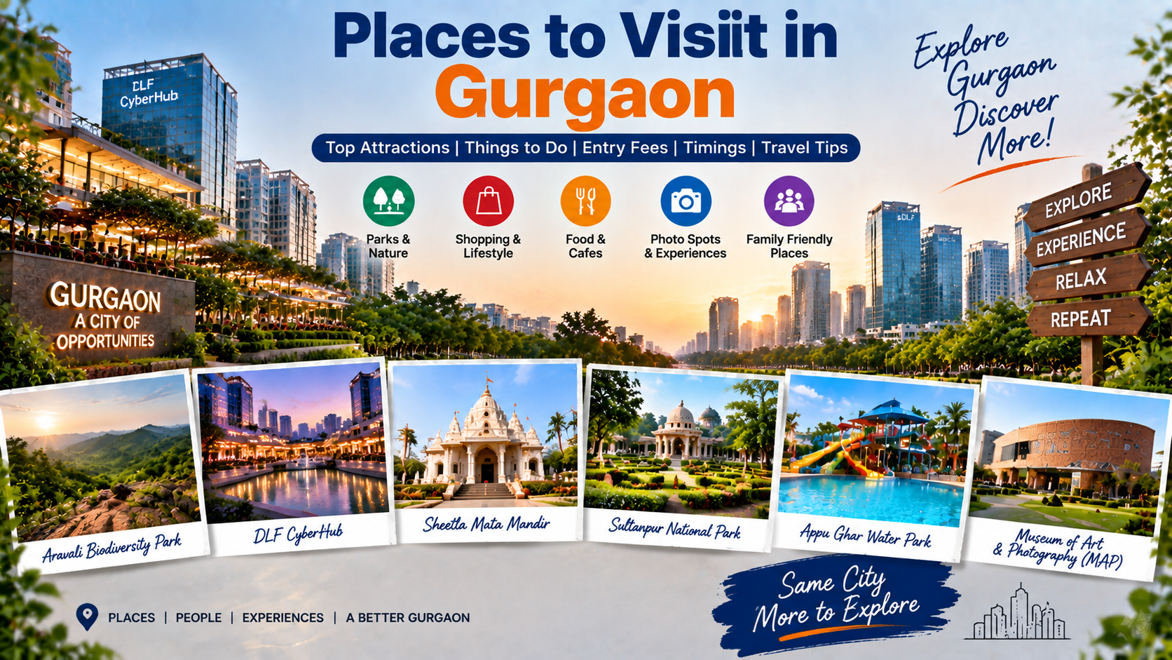 Places to Visit in Gurgaon: Best Tourist Attractions and Things to Do