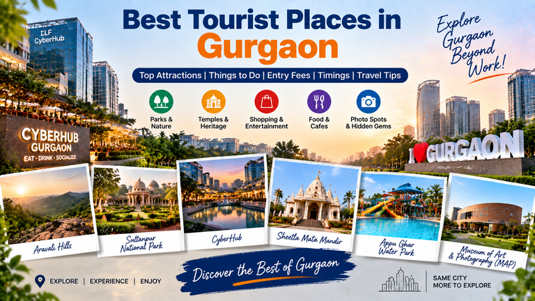 Best Tourist Places in Gurgaon: Top Attractions and Travel Guide