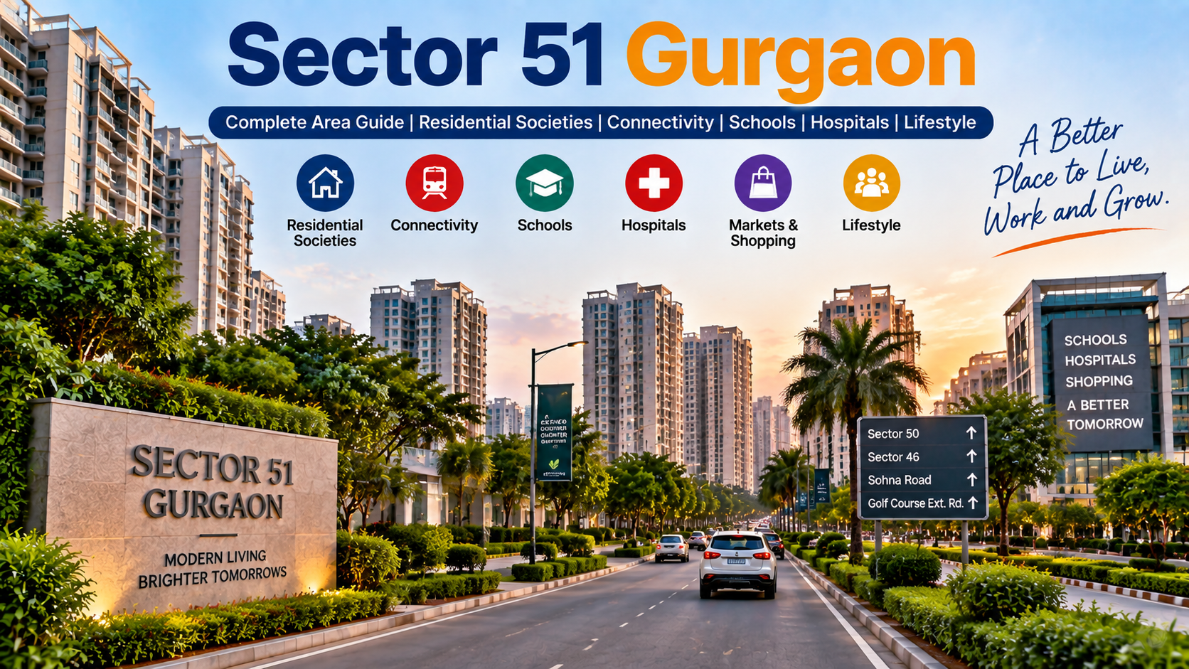 Sector 51 Gurgaon: Complete Area Guide, Residential Societies and Local Facilities